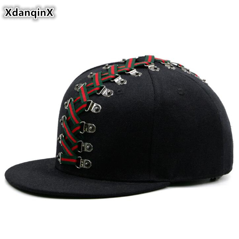 Snapback Hat Flat - 노벨티 펑크 스타일 힙합 모자 플랫