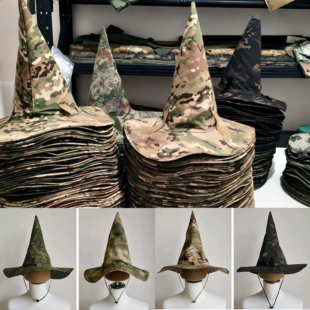 Boonie Hat Tactical - 마법 마법사 모자 전술 위장 사냥