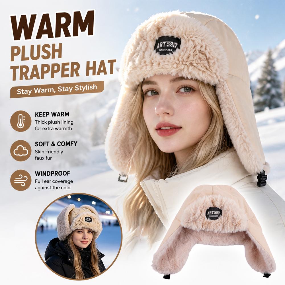 Winter Trapper Hat - 겨울 트래퍼 모자 두꺼운 플러시 안감
