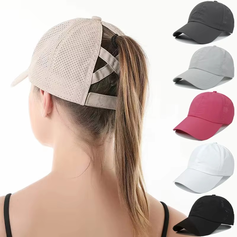 Baseball Cap Structured - 여름 솔리드 컬러 야구 모자 골프웨어