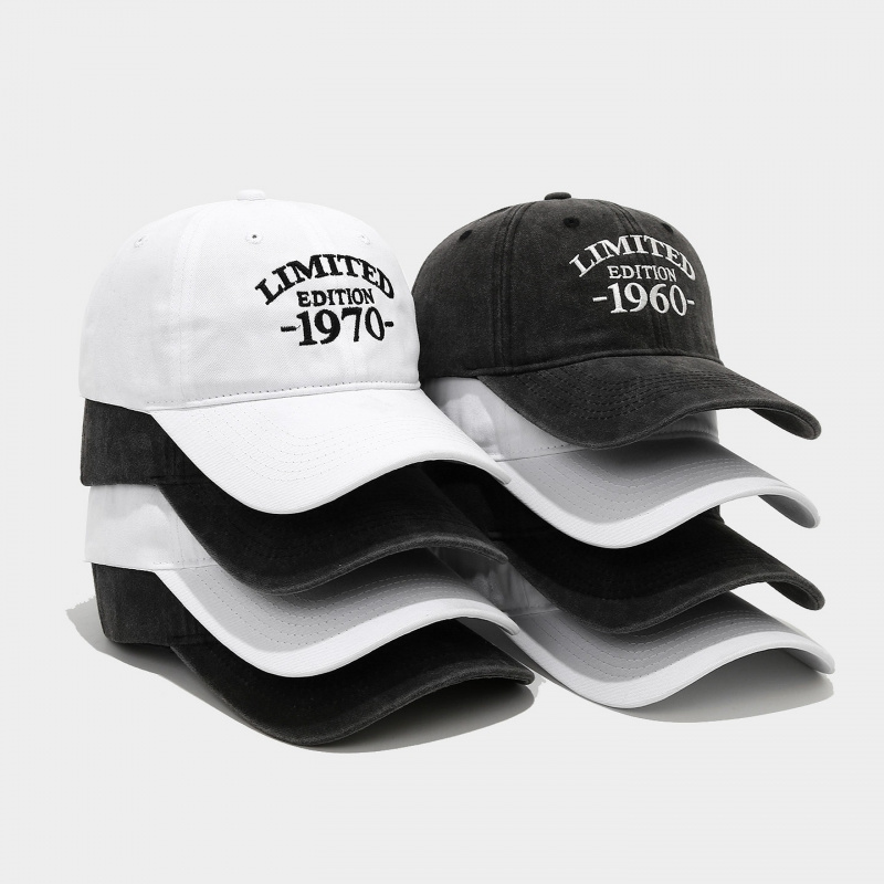 Dad Hat Cotton - 빈티지 워싱 코튼 야구 모자 조절