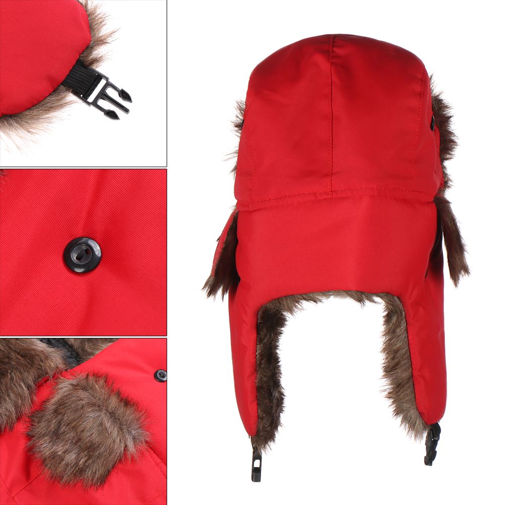 Trapper Hat Ear Flap - 따뜻한 귀덮개 트래퍼 스키 모자 겨울