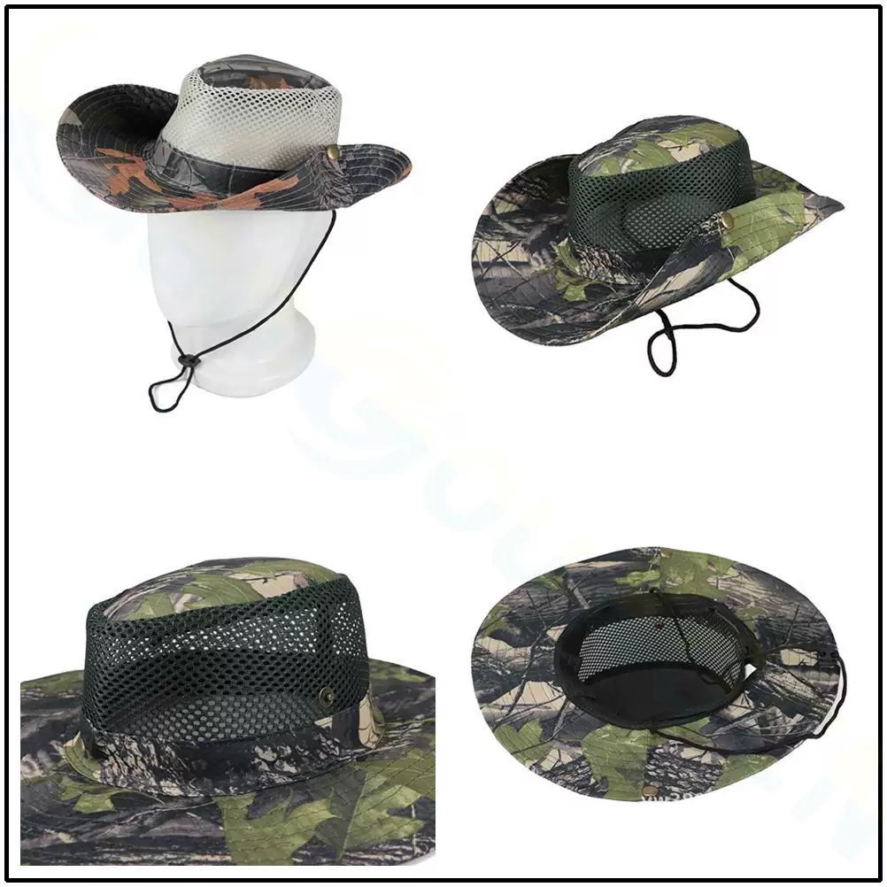 Boonie Hat Tactical - 군사 부니 모자 여름 잎 카모