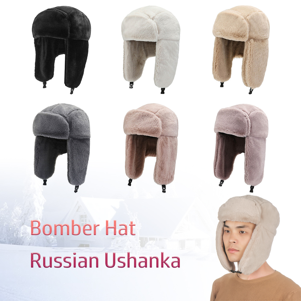 Winter Trapper Hat - 고품질 따뜻한 겨울 모자 방풍 스노우