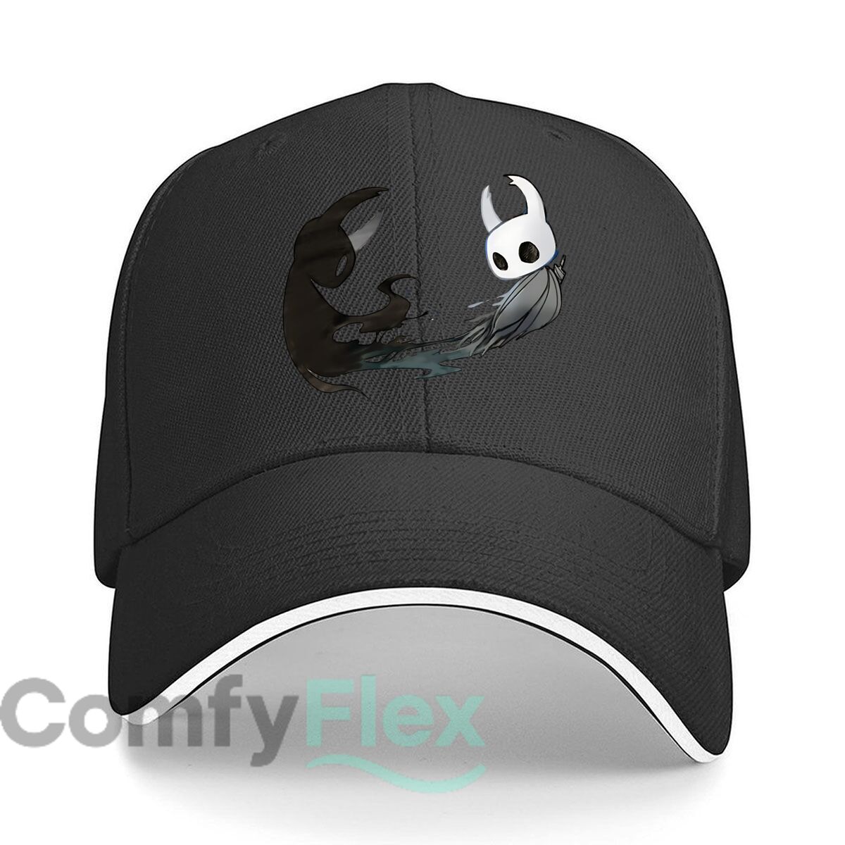 Baseball Cap Structured - Hollow Knight & Void Entity 일러스트레이션