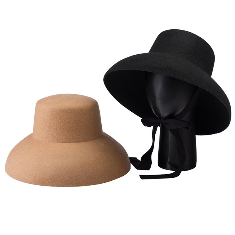 레트로 스타일 순수 양모 모자 와이드 브림 겨울 Fed - Fedora Hat Wool 리뷰 및 가격