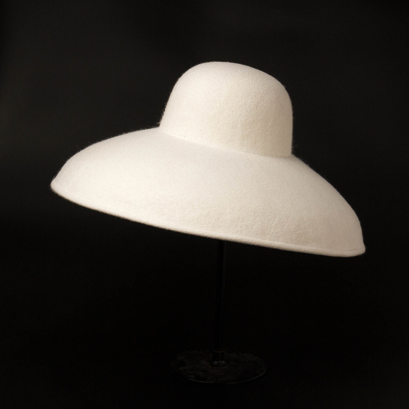 여성용 클래식 빅 와이드 브림 울 펠트 모자, 플로피  - Fedora Hat Wool 리뷰 및 가격
