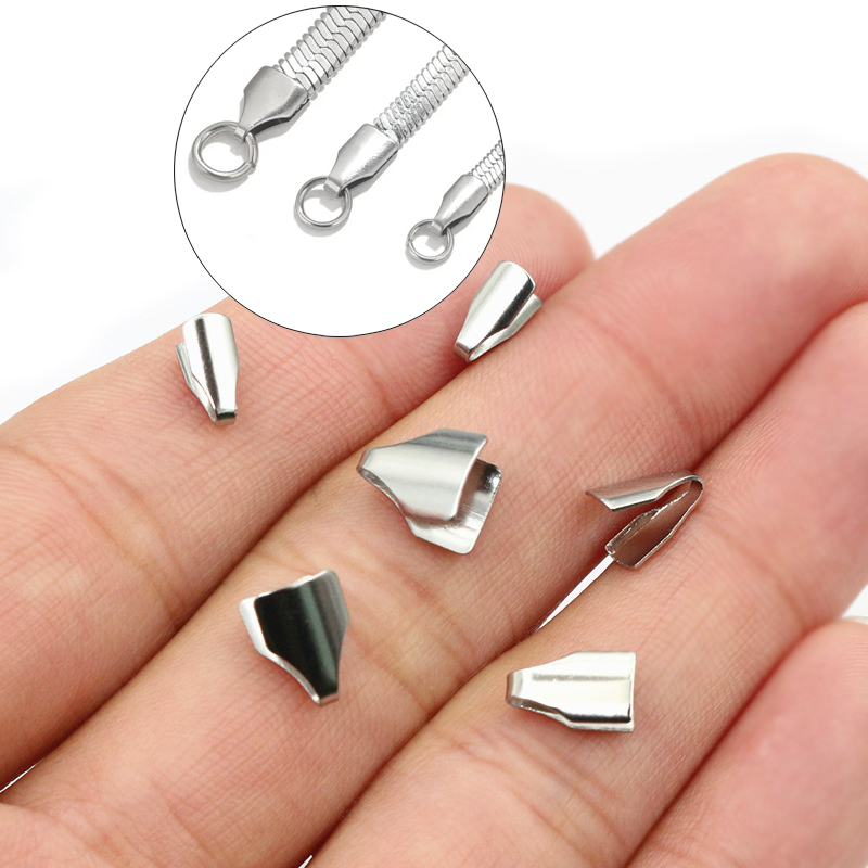 100pcs 스테인레스 스틸 2-7mm 플랫 코드 크림 - Snapback Hat Flat 리뷰 및 가격