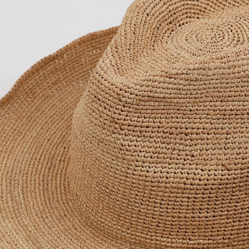 여성용 천연 라피아 빨대 모자, 폭 챙이 나들이 비치  - Cowboy Hat Straw 리뷰 및 가격
