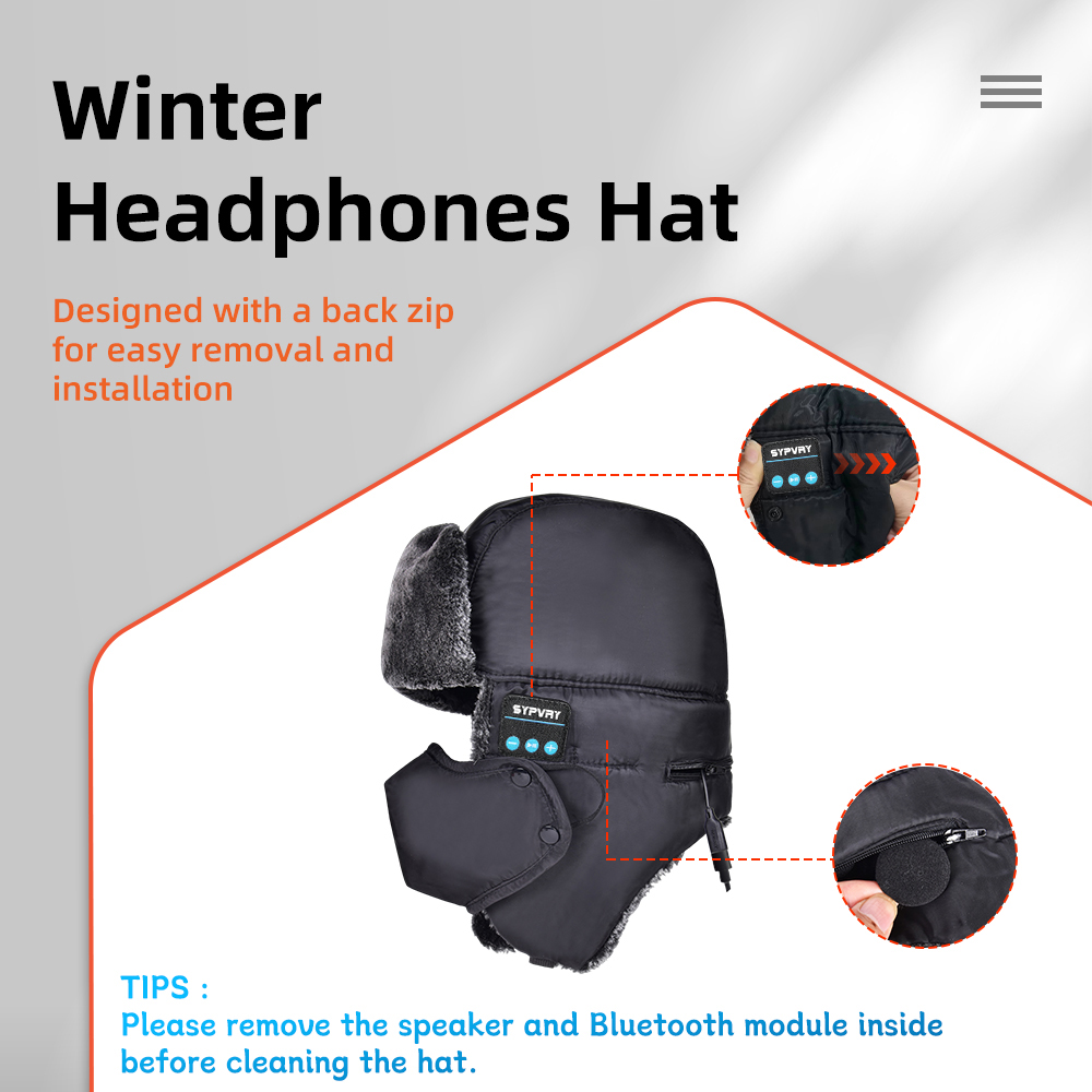 남녀공용 겨울 트래퍼 모자, 블루투스 무선 헤드폰, 따 - Trapper Hat Ear Flap 리뷰 및 가격