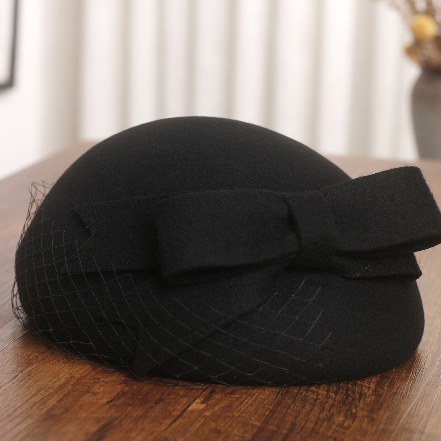 프랑스 우아한 메쉬 보우 울 베레모 여성용 부드럽고 따 - Beret French Wool 리뷰 및 가격