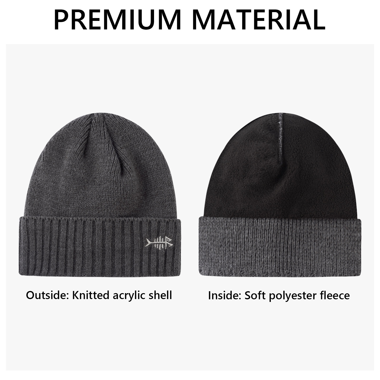 BASSDASH 남녀공용 겨울 비니 모자, 플리스 안감 - Beanie Cuffed Knit 리뷰 및 가격