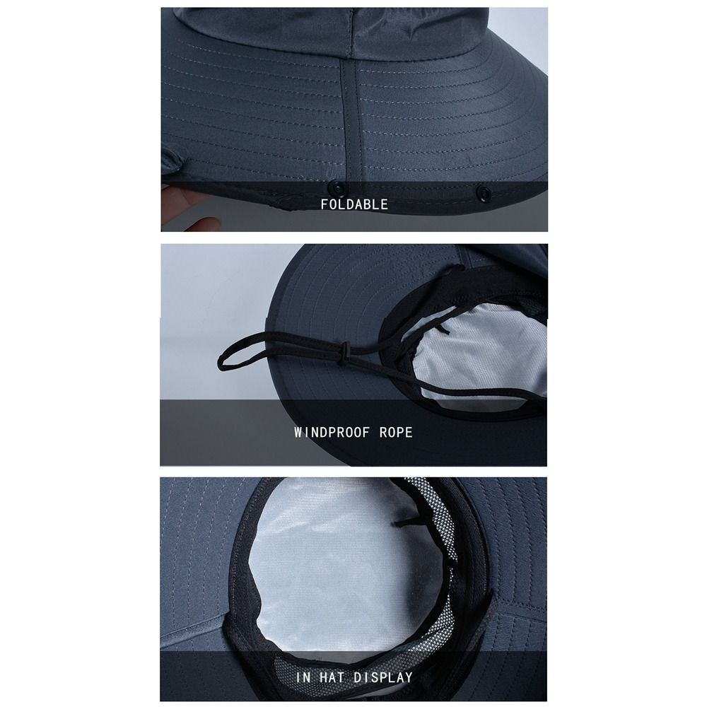 심플한 천 소재 남성용 햇빛 가리개 모자, 탈부착 가능 - Bucket Hat Cotton 리뷰 및 가격