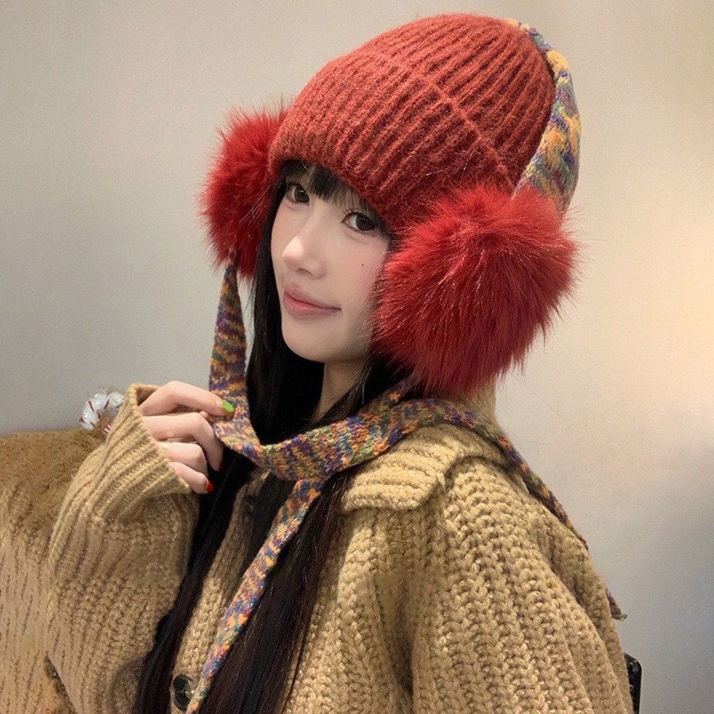 레트로 니트 귀덮개 비니, 커프스형 따뜻한 플리스 안감 - Beanie Cuffed Knit 리뷰 및 가격