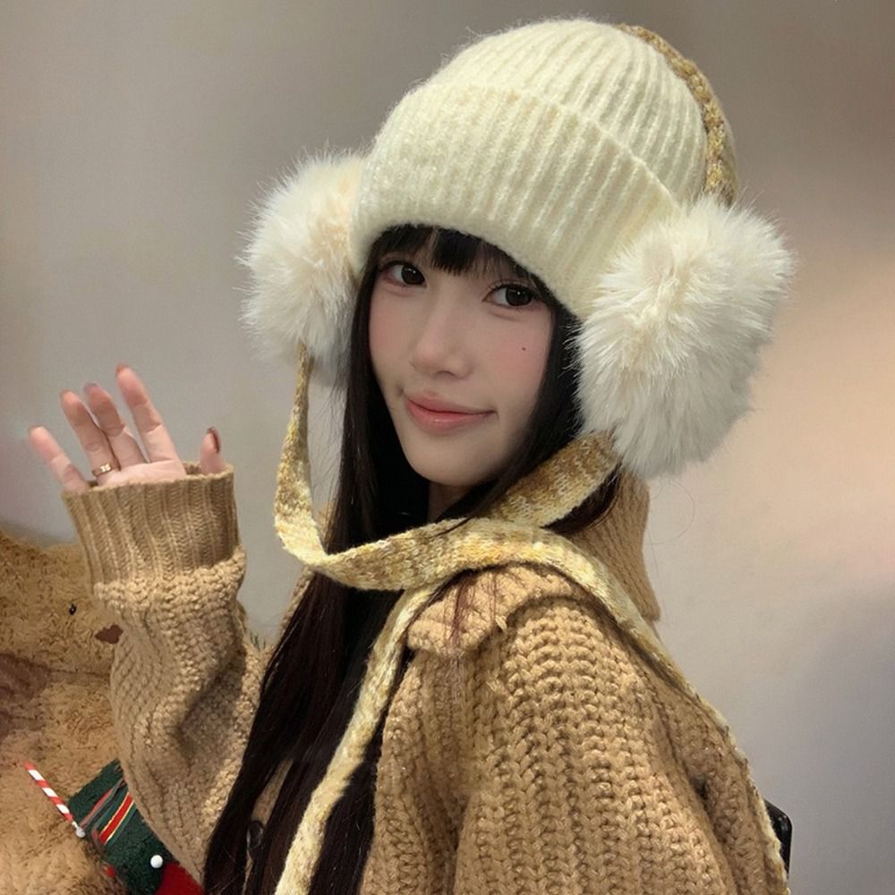 레트로 니트 귀덮개 비니, 커프스형 따뜻한 플리스 안감 - Beanie Cuffed Knit 리뷰 및 가격