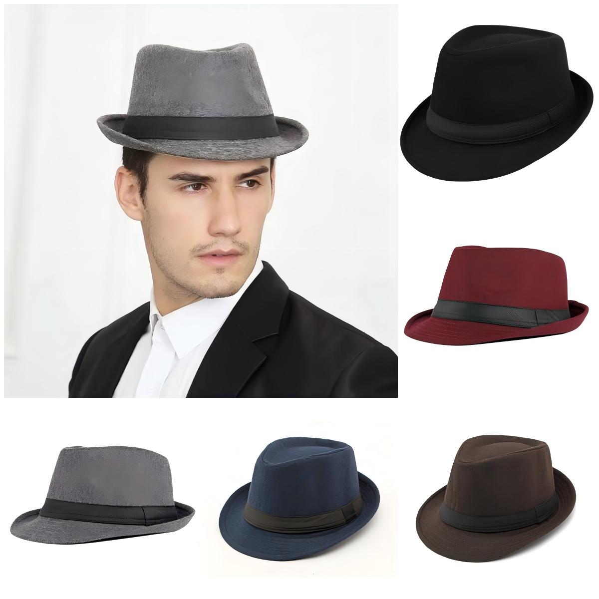남성용 모자 새로운 가을 겨울 스타일 영국 스타일 남성 - Fedora Hat Wool 리뷰 및 가격