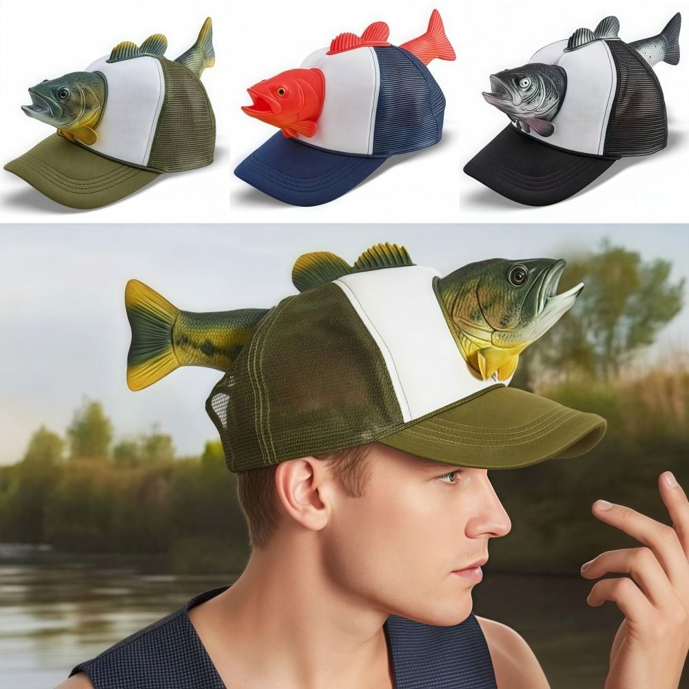 재미있는 3D 물고기 동물 트러커 모자 메쉬 조절 가능 - Trucker Cap Mesh 리뷰 및 가격