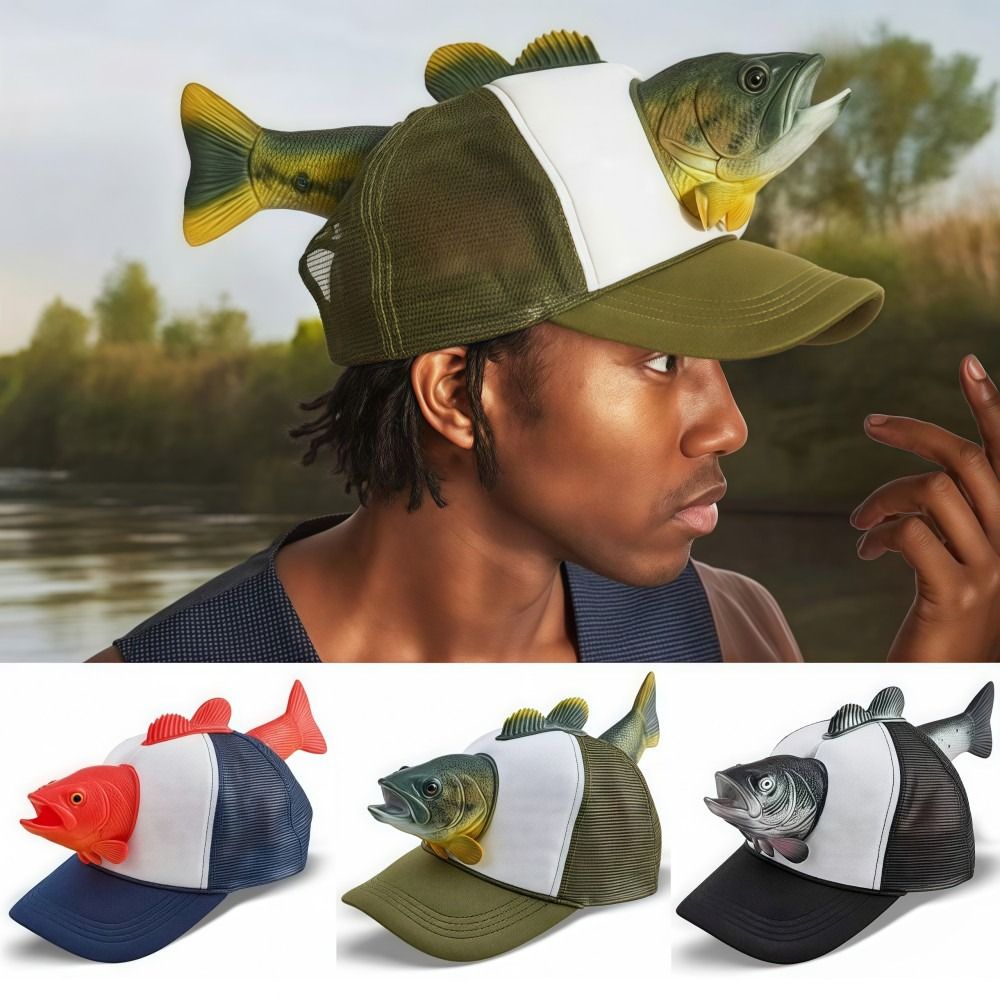 재미있는 3D 물고기 동물 트러커 모자 메쉬 조절 가능 - Trucker Cap Mesh 리뷰 및 가격
