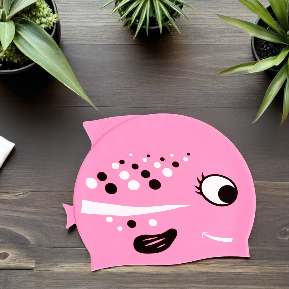 2Pcs 어린이 만화 물고기 실리콘 수영 모자 방수 편 - Swim Hat Silicone 리뷰 및 가격