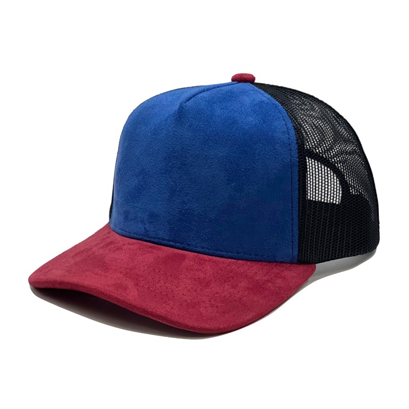 맞춤형 프린트 PU 가죽 라벨 로고 스웨이드 컬러 블록 - Baseball Cap Structured 리뷰 및 가격