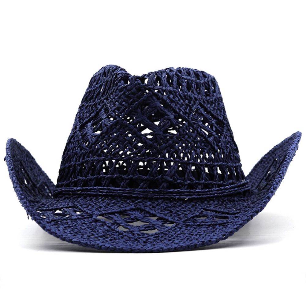 빈티지 와이드 브림 속이 빈 밀짚모자 컬링된 웨스턴 카 - Cowboy Hat Straw 리뷰 및 가격
