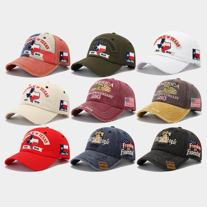 텍사스 공화국 1836-1845 워싱드 야구 모자 론스 - Dad Hat Cotton 리뷰 및 가격