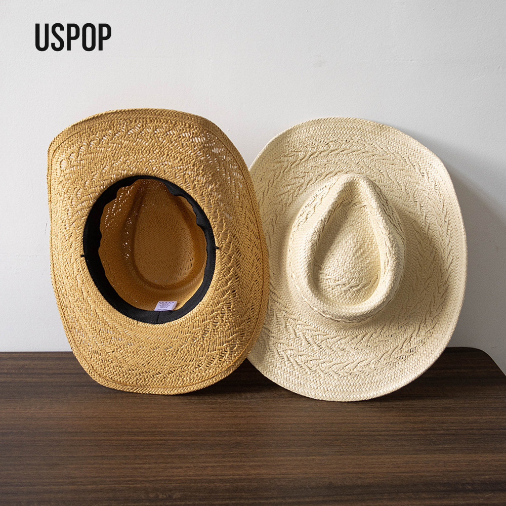 USPOP 여성 여름 밀짚 카우보이 모자 손으로 짠 종 - Cowboy Hat Straw 리뷰 및 가격
