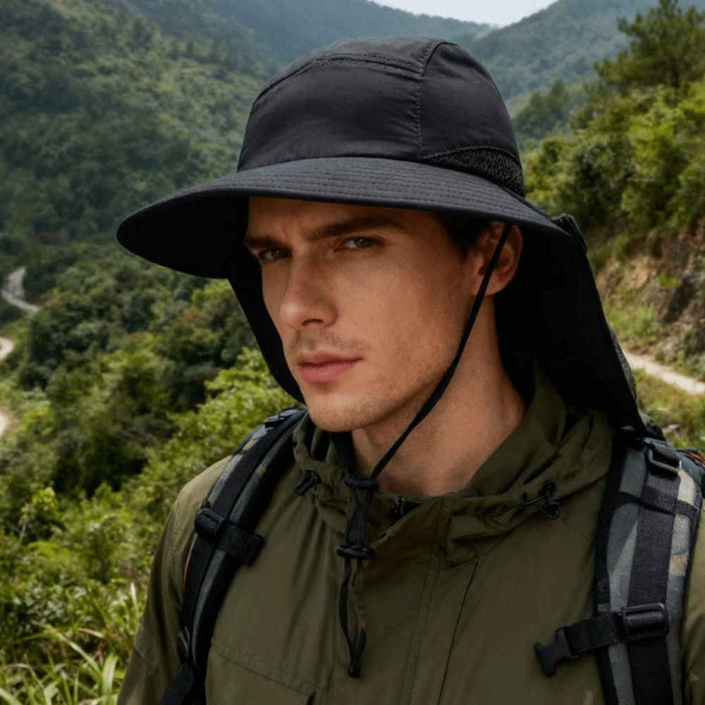 패션 와이드 브림 야외용 햇빛 가리개 모자, 목 플랩이 - Bucket Hat Cotton 리뷰 및 가격