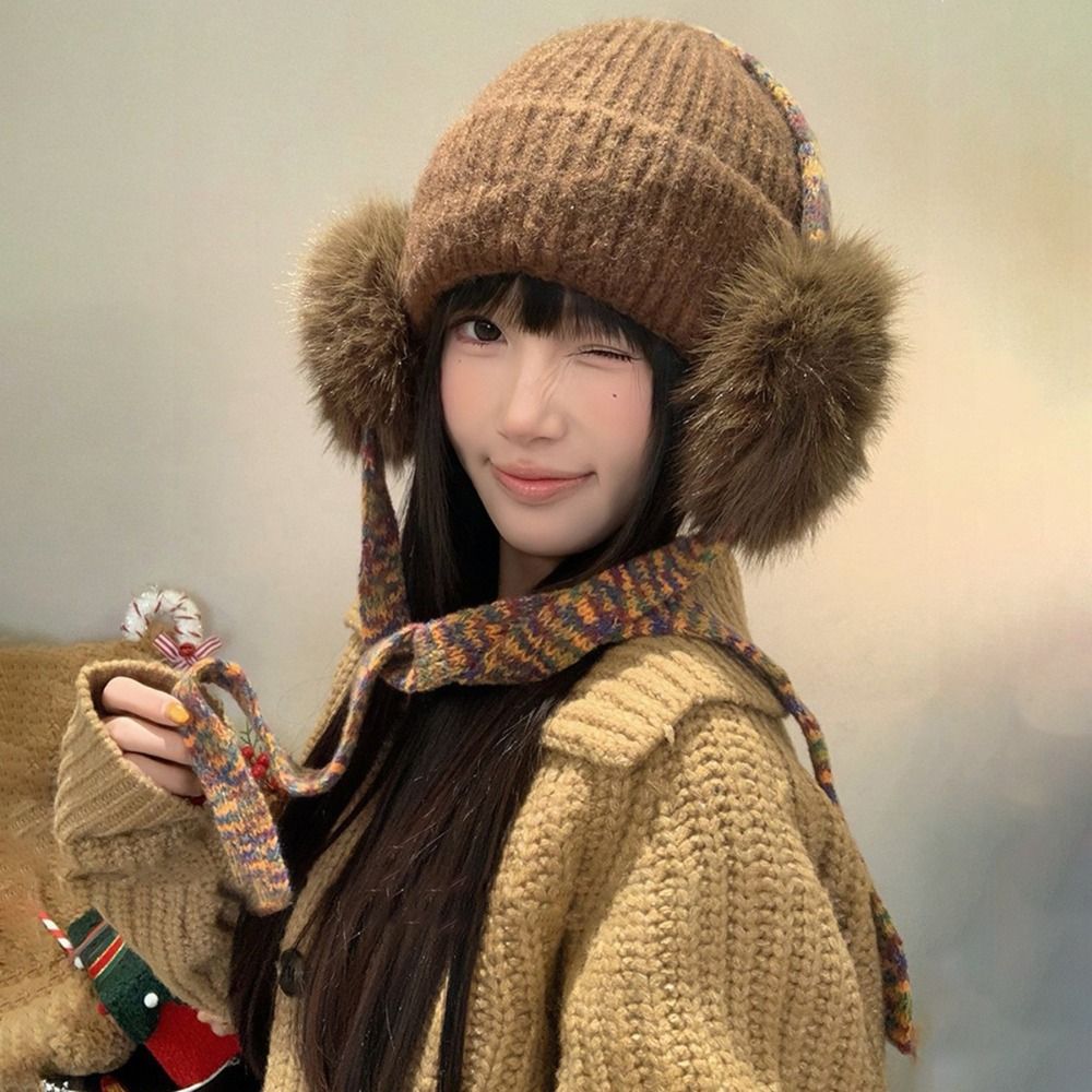 레트로 니트 귀덮개 비니, 따뜻한 겨울 모자, 포근한  - Beanie Cuffed Knit 리뷰 및 가격