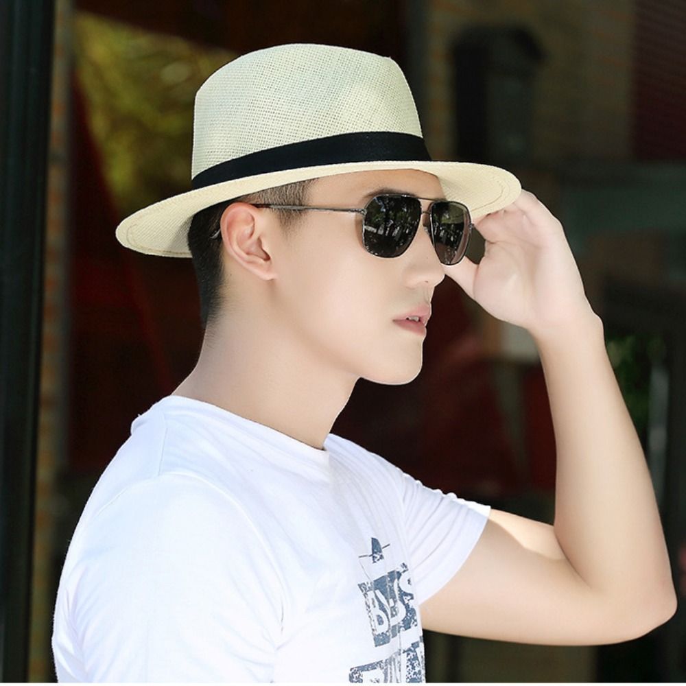 멋진 빈티지 남성 밀짚모자 햇빛 가리개 넓은 챙 카우보 - Cowboy Hat Straw 리뷰 및 가격