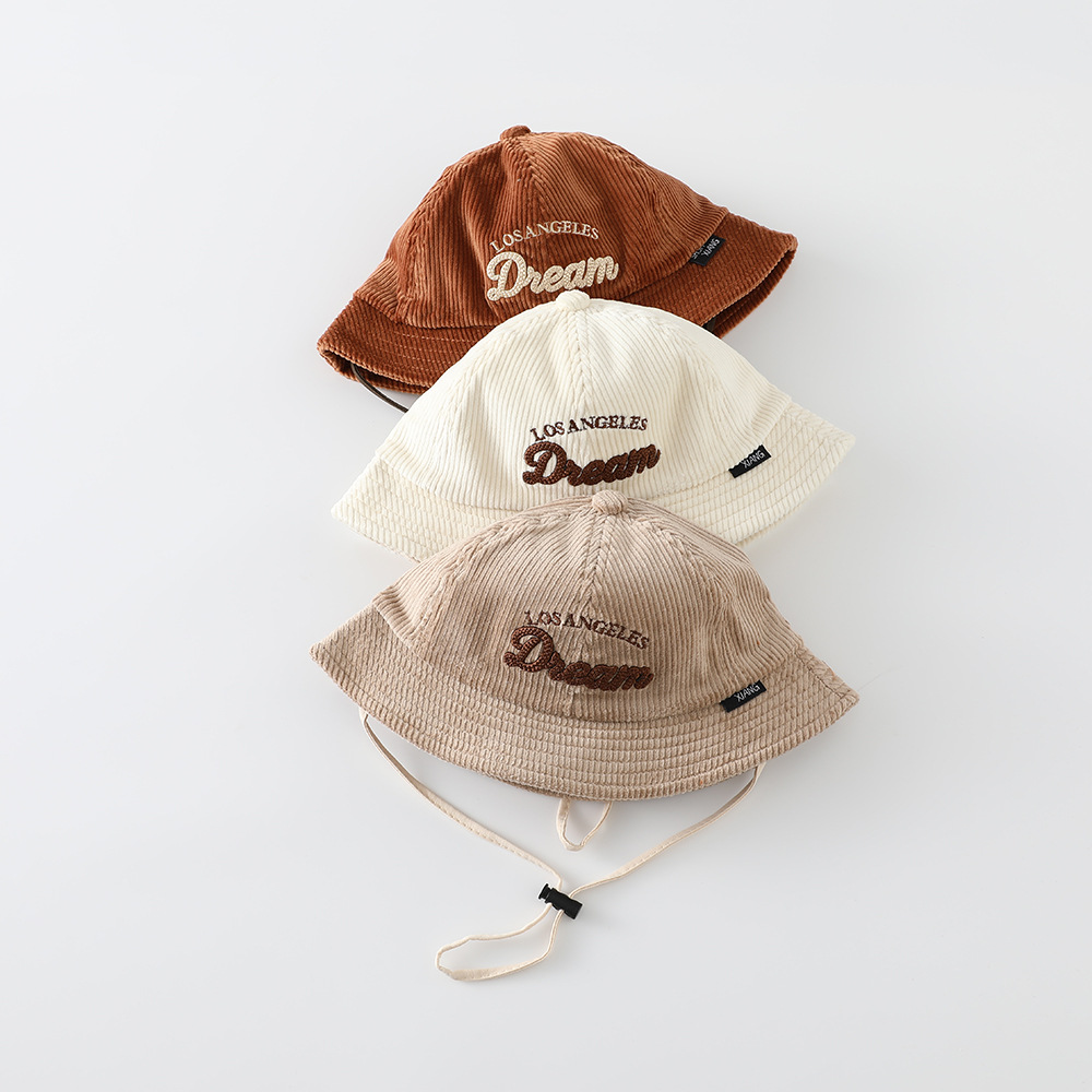 아기용 단색 자외선 차단 모자 남아용 보온 코듀로이 벙 - Bucket Hat Cotton 리뷰 및 가격