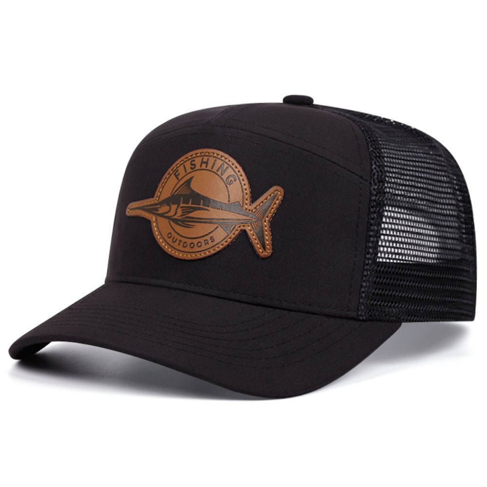 여름 상어 패턴 낚시 모자 조절 가능한 7패널 스타일  - Trucker Cap Mesh 리뷰 및 가격