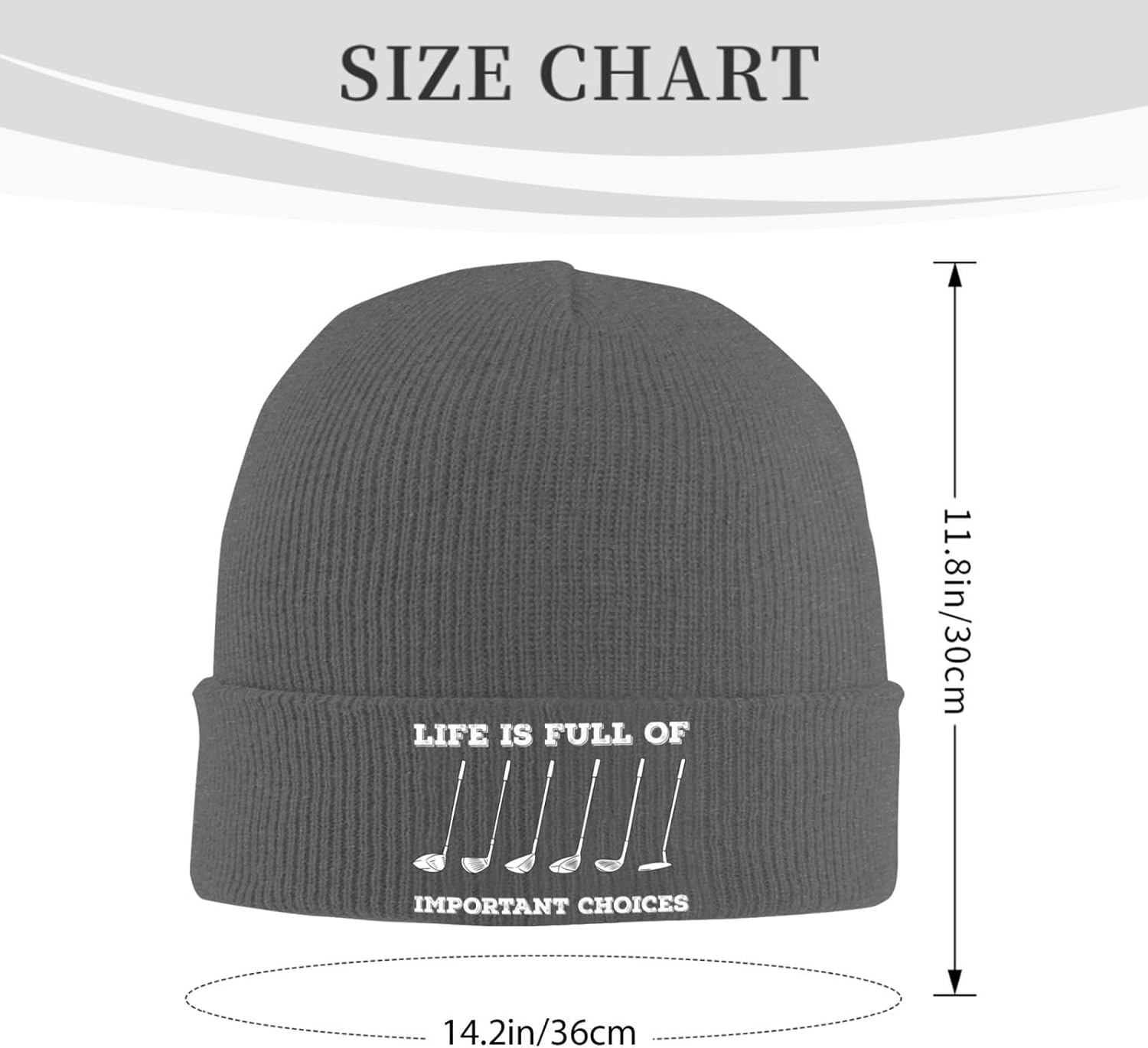 인생은 중요한 선택으로 가득 차 있습니다 남성 여성용  - Beanie Cuffed Knit 리뷰 및 가격